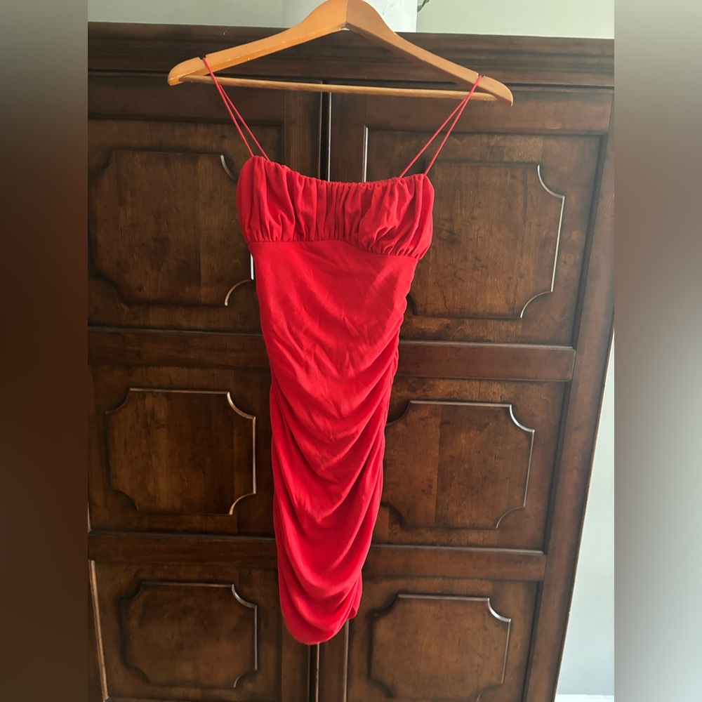 Princess Polly Strapless Red Dress
